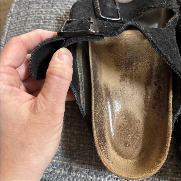 Black Suede Birkenstock Arizona 39 - Picture 3 of 7